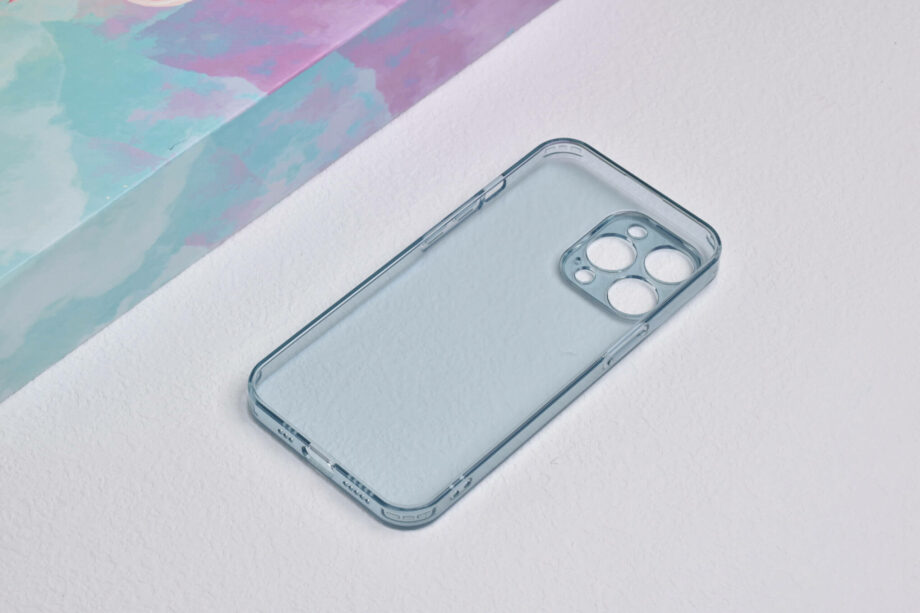 UNHARMED Clear Case Frosted Glass Color Series matt für iPhone – Blau