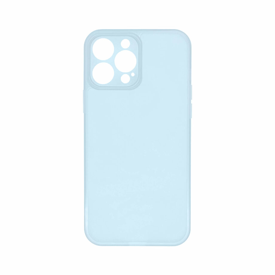 UNHARMED Clear Case Frosted Glass Color Series matt für iPhone – Blau