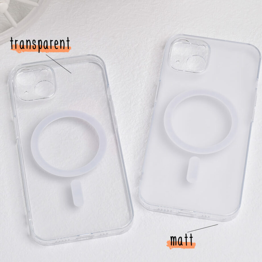 UNHARMED Magnetic Clear Case Frosted Glass Series (1. Generation) für iPhone